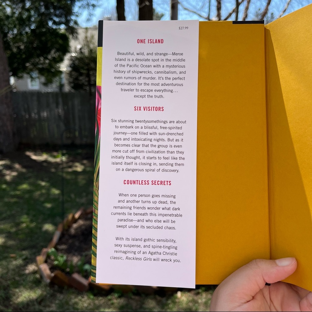 Reckless Girls by Rachel Hawkins - Yellow Hardcover Book - Picture 8 of 8